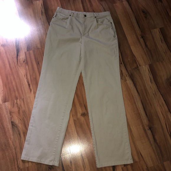 Tan / beige Talbots Stretch dress pants size 12 - Picture 2 of 9